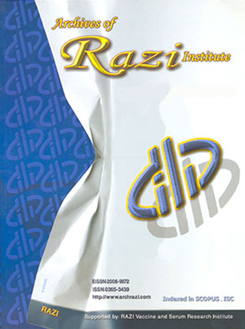Archives of Razi Institute - Volume:70 Issue: 4, Autumn 2015