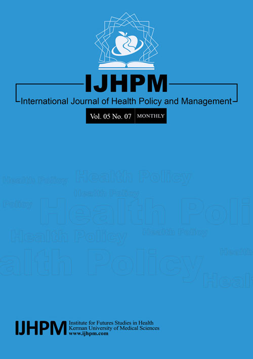 Health Policy and Management - Volume:5 Issue: 7, Jul 2016
