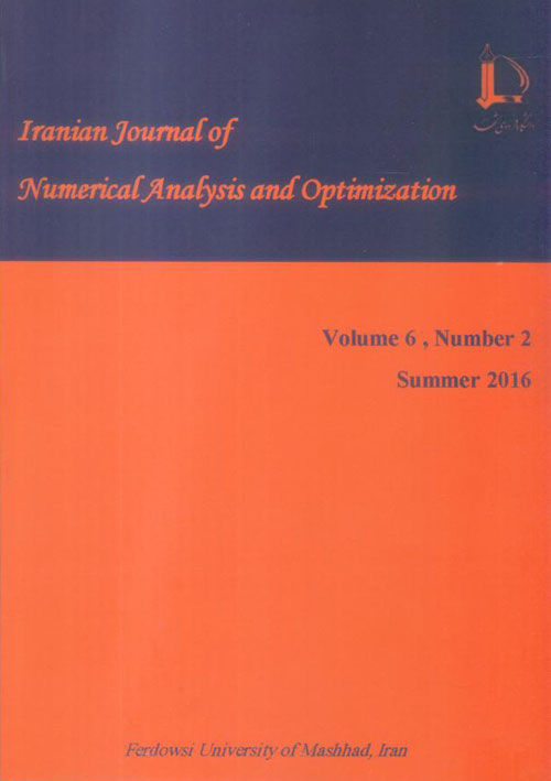 Numerical Analysis and Optimization - Volume:6 Issue: 2, Summer and Autumn 2016