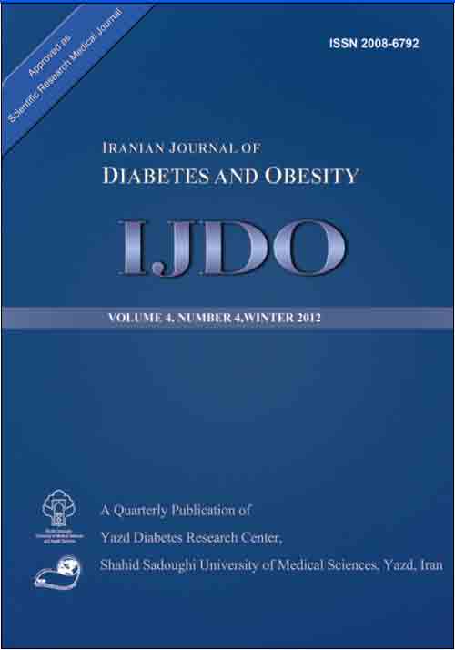 Diabetes and Obesity - Volume:7 Issue: 4, Winter 2015