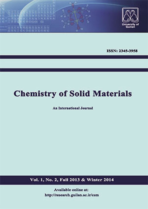 Chemistry of Solid Materials - Volume:2 Issue: 1, Winter 2015