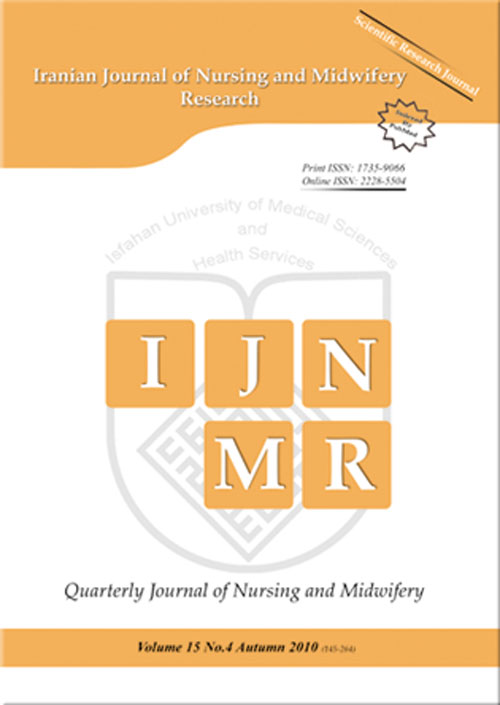 Nursing and Midwifery Research - Volume:21 Issue: 5, Sep-Oct 2016