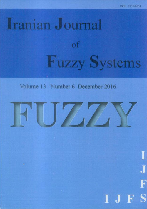 fuzzy systems - Volume:13 Issue: 6, nov - Dec  2016