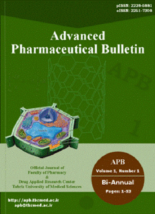 Advanced Pharmaceutical Bulletin - Volume:6 Issue: 4, Dec 2016