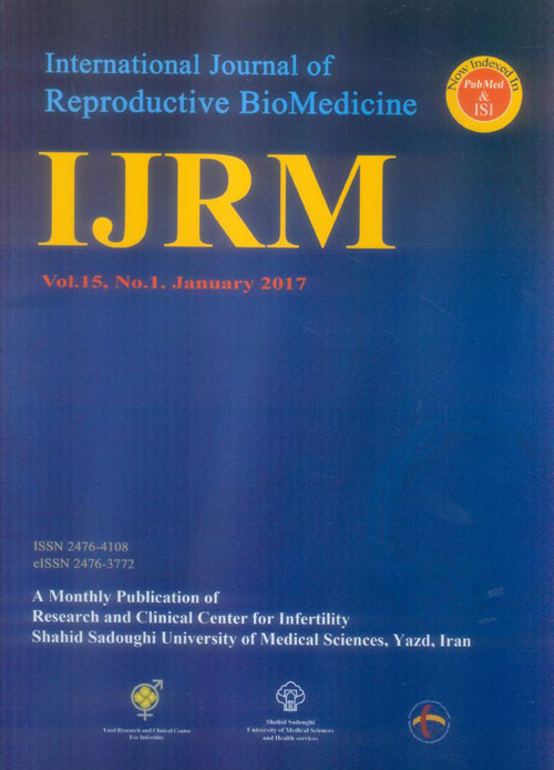 Reproductive BioMedicine - Volume:15 Issue: 1, Jan 2017