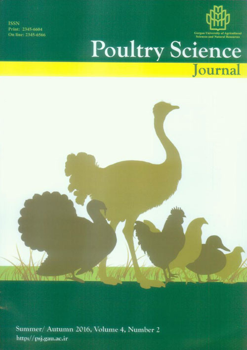 Poultry Science Journal - Volume:4 Issue: 2, Summer-Autumn 2016