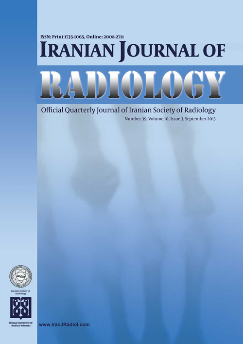 Iranian Journal of Radiology - Volume:14 Issue: 1, Jan 2017