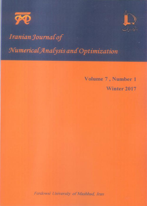 Numerical Analysis and Optimization - Volume:7 Issue: 1, Winter and Spring 2017