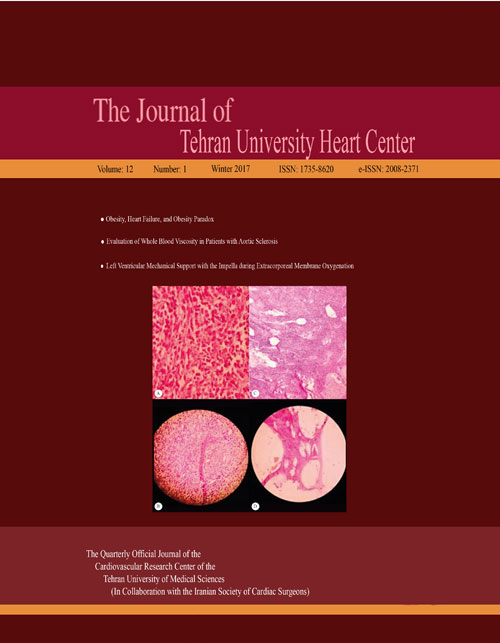 Tehran University Heart Center - Volume:12 Issue: 1, Jan 2017