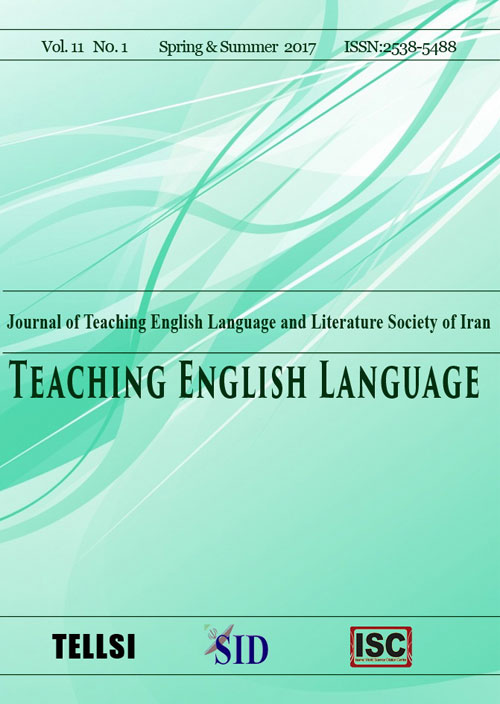 Teaching English Language - Volume:11 Issue: 27, Spring and Summer 2017