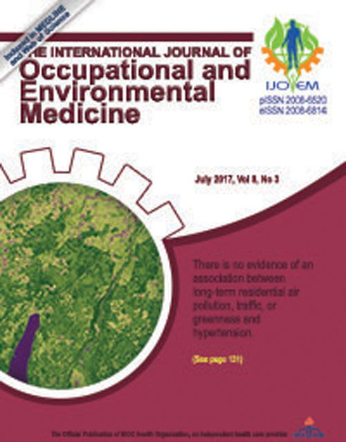 Occupational and Environmental Medicine - Volume:8 Issue: 3, Jul 2017