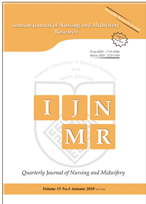 Nursing and Midwifery Research - Volume:22 Issue: 4, Jul-Aug 2017