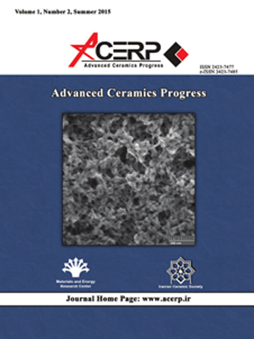 Advanced Ceramics Progress - Volume:2 Issue: 4, Fall 2016
