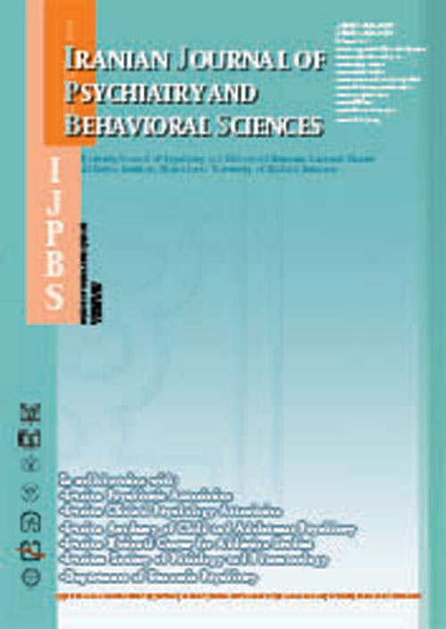 Psychiatry and Behavioral Sciences - Volume:11 Issue: 2, Jun 2017