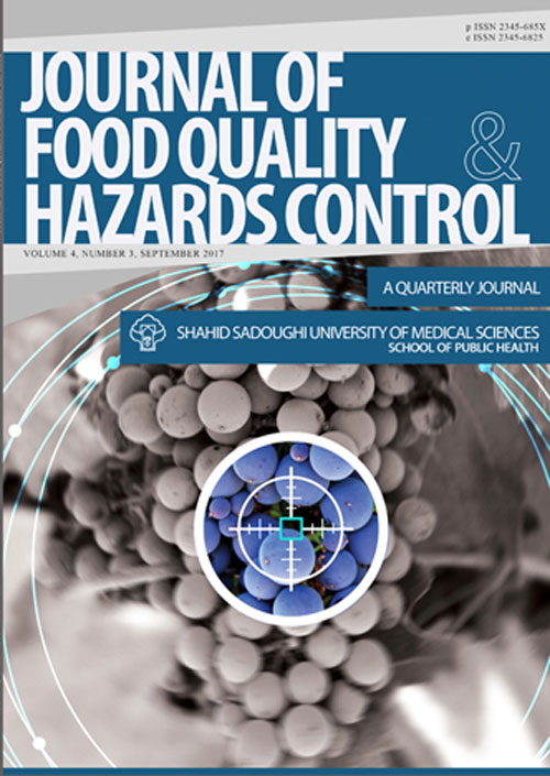 Food Quality and Hazards Control - Volume:4 Issue: 3, Sep 2017
