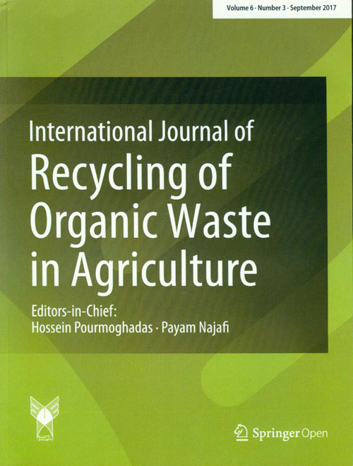Recycling of Organic Waste in Agriculture - Volume:6 Issue: 3, Summer 2017