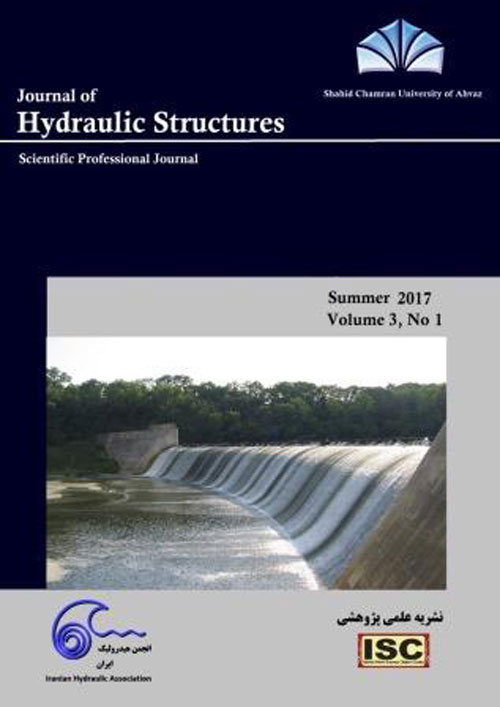 Hydraulic Structures - Volume:3 Issue: 1, Summer 2017