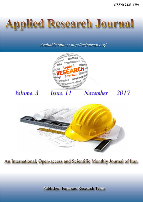 Applied Research - Volume:3 Issue: 11, Nov 2017