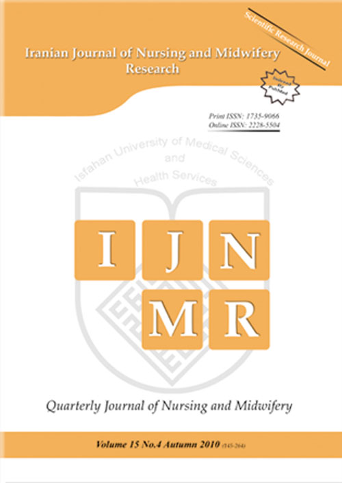 Nursing and Midwifery Research - Volume:23 Issue: 2, Apr-Jun 2018