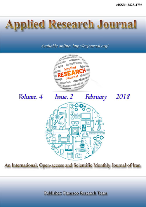Applied Research - Volume:4 Issue: 2, Feb 2018
