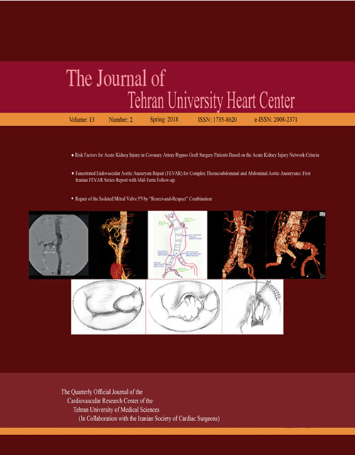 Tehran University Heart Center - Volume:13 Issue: 2, Apr 2018