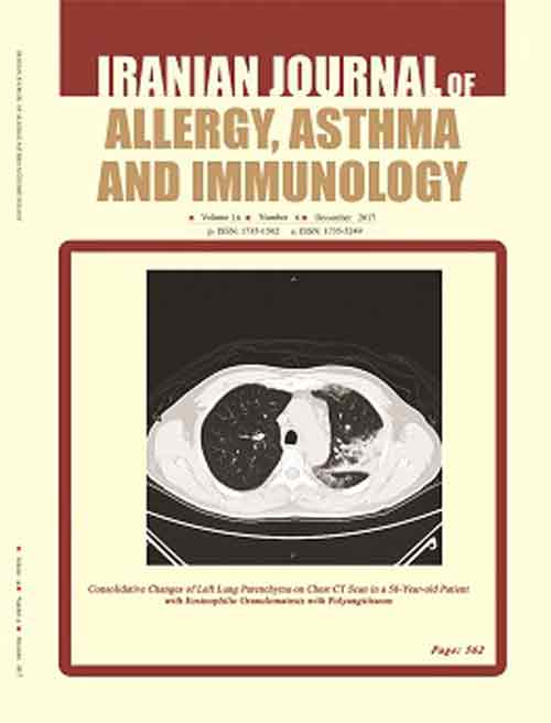 Allergy, Asthma and Immunology - Volume:17 Issue: 3, Jun 2018