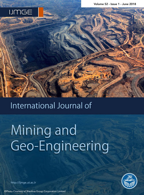 Mining & Geo-Engineering - Volume:52 Issue: 1, Winter-Spring 2018