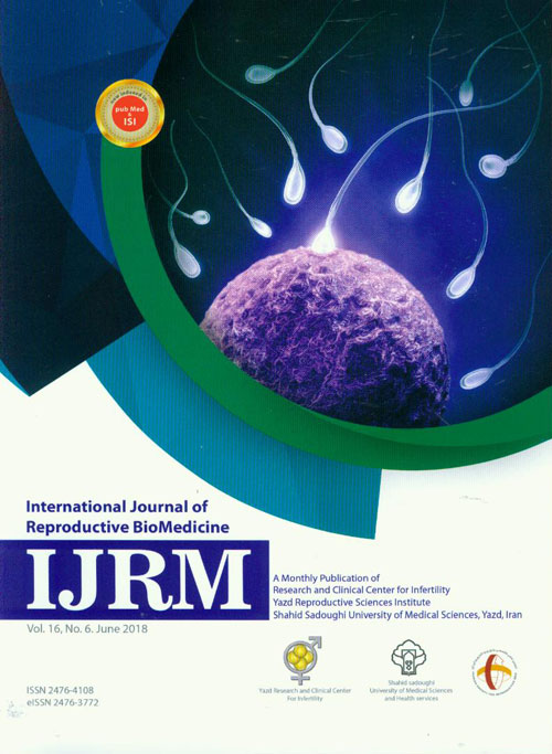 Reproductive BioMedicine - Volume:16 Issue: 6, Jun 2018