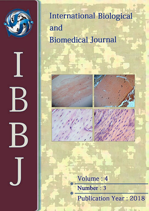 Biological and Biomedical Journal - Volume:4 Issue: 3, Summer 2018
