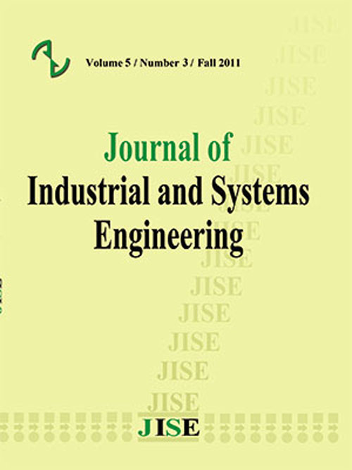 Industrial and Systems Engineering - Volume:12 Issue: 1, Winter 2019
