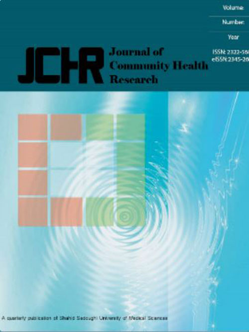 Community Health Research - Volume:8 Issue: 1, Jan-Mar 2-2019