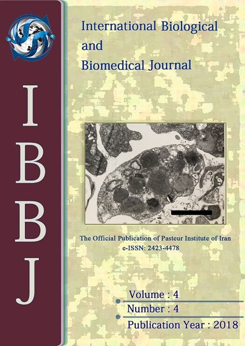 Biological and Biomedical Journal - Volume:4 Issue: 4, Autumn 2018