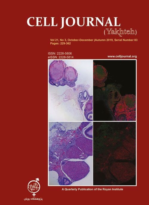 Cell Journal - Volume:21 Issue: 3, Autumn 2019