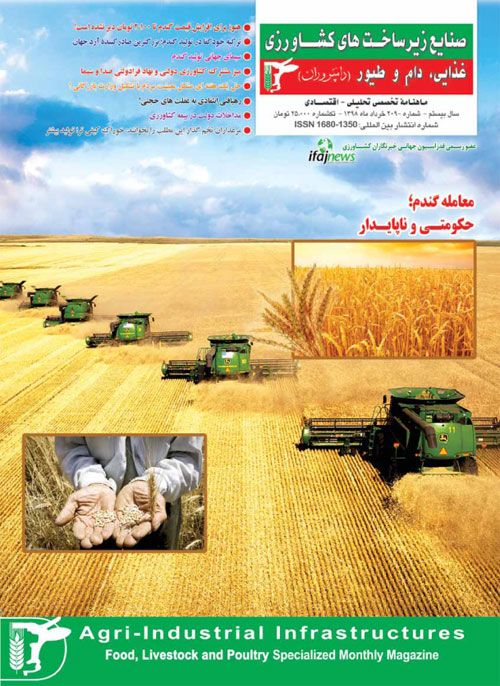صنایع زیرساخت های کشاورزی، غذایی، دام و طیور (دامپروران) - پیاپی 209 (خرداد 1398)