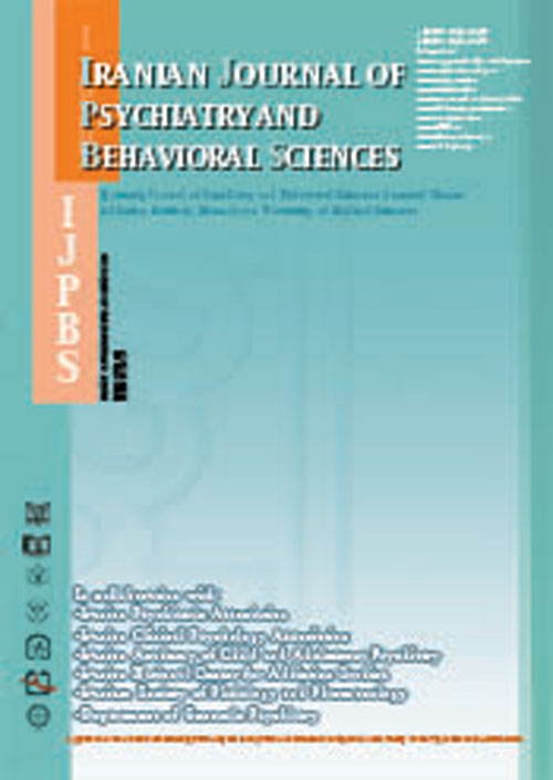Psychiatry and Behavioral Sciences - Volume:13 Issue: 2, Jun 2019