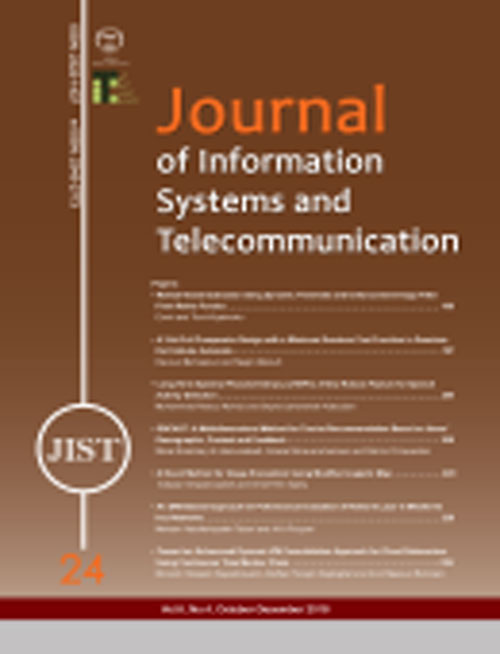 Information Systems and Telecommunication - Volume:6 Issue: 4, Oct-Dec 2018