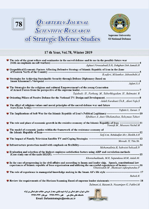 مطالعات دفاعی استراتژیک - پیاپی 78 (زمستان 1398)