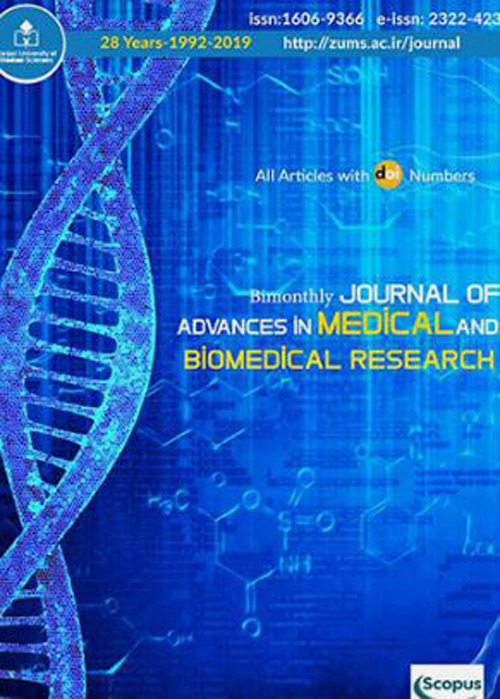Advances in Medical and Biomedical Research - Volume:27 Issue: 121, Mar-Apr 2019