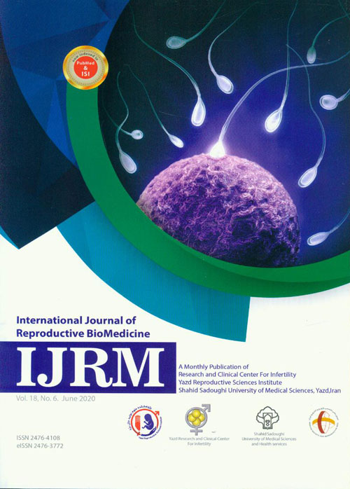 Reproductive BioMedicine - Volume:18 Issue: 6, Jun 2020