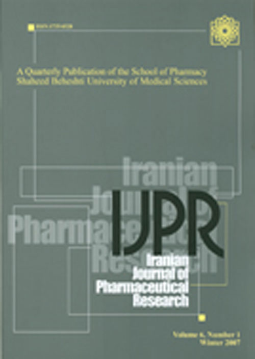 Pharmaceutical Research - Volume:20 Issue: 2, Spring 2021