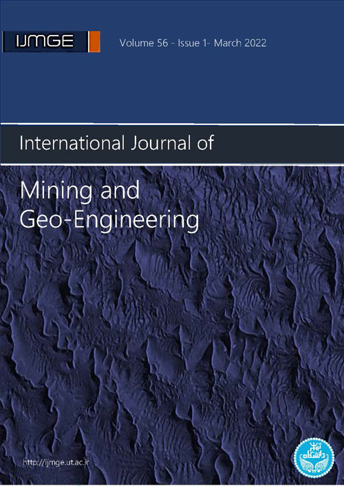 Mining & Geo-Engineering - Volume:56 Issue: 1, Winter 2022