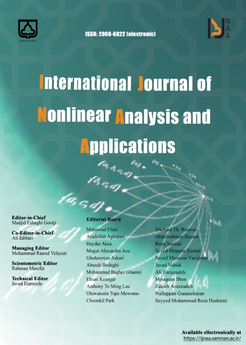 Nonlinear Analysis And Applications - Volume:14 Issue: 4, Apr 2023