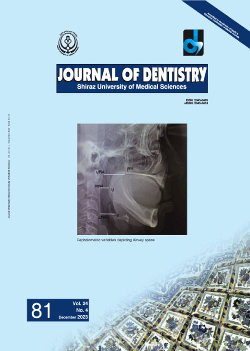 Dentistry, Shiraz University of Medical Sciences - Volume:24 Issue: 4, Dec 2023