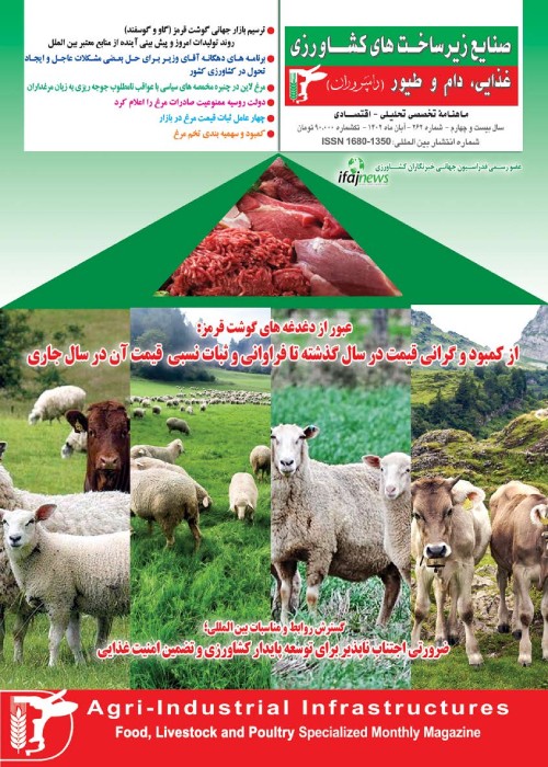 صنایع زیرساخت های کشاورزی، غذایی، دام و طیور (دامپروران) - پیاپی 262 (آبان 1402)