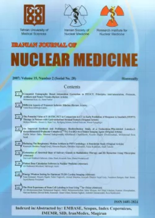 Nuclear Medicine - Volume:32 Issue: 1, Winter-Spring 2024