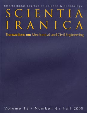 Scientia Iranica - Volume:12 Issue: 4, 2005