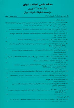 علمی شیلات ایران - سال چهاردهم شماره 2 (پیاپی 51، تابستان 1384)