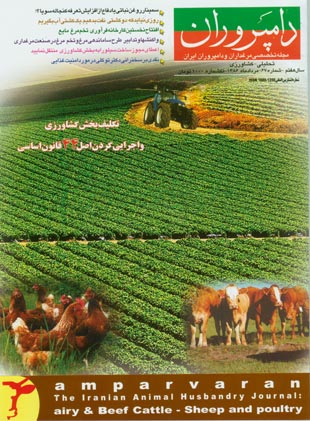 صنایع زیرساخت های کشاورزی، غذایی، دام و طیور (دامپروران) - پیاپی 67 (امرداد 1386)