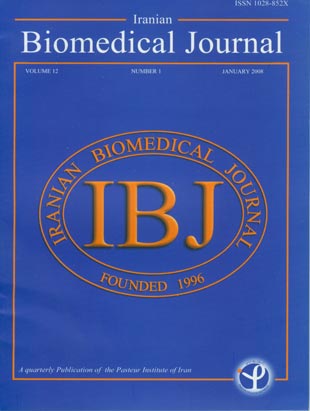 Iranian Biomedical Journal - Volume:12 Issue: 1, jan 2008