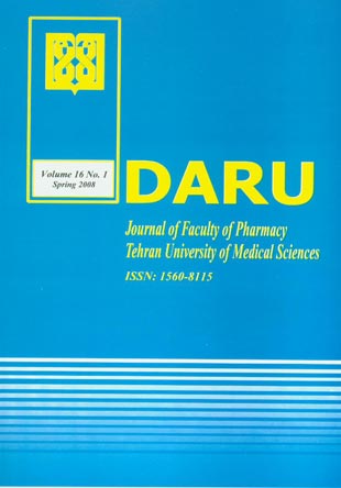 DARU, Journal of Pharmaceutical Sciences - Volume:16 Issue: 1, Spring 2008